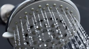 Turned On Shower Head